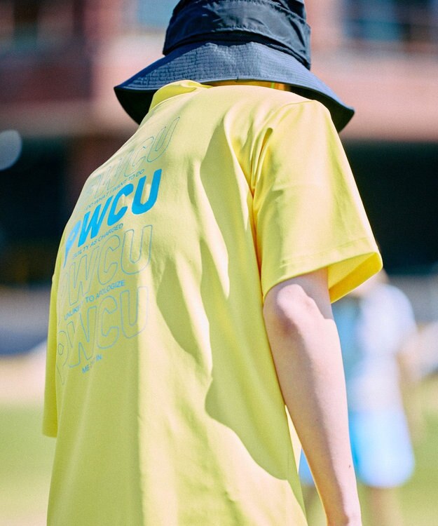 PW CIRCULUS 【UV遮蔽率99.5%  UVカット/速乾/ストレッチ】【GOLF OUT掲載】【MEN】ポケットモックT  ゴルフ イエロー系