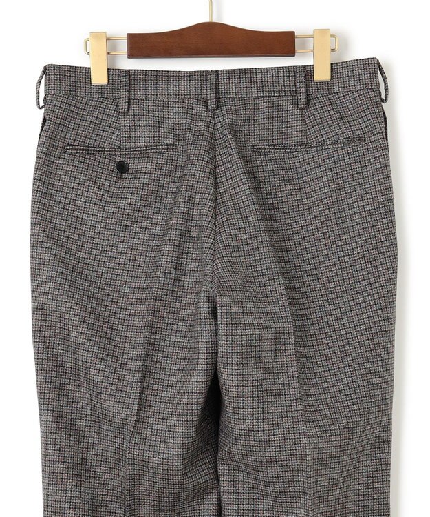 J.PRESS MEN 【WEB・一部店舗限定】ソフトタッチツイスト ガンクラブチェック スラックス グレー系3