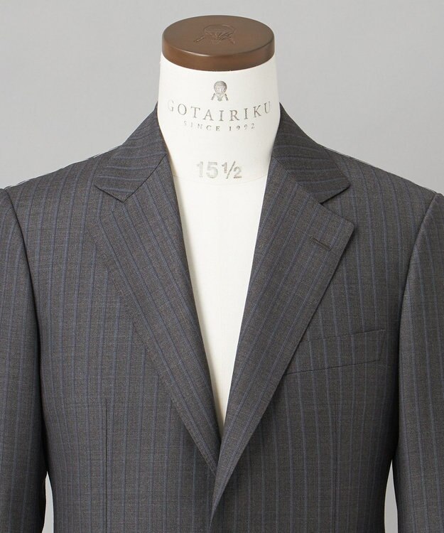 GOTAIRIKU 【DORMEUIL】AMADEUS365 スーツ（グレーストライプ） グレー系1