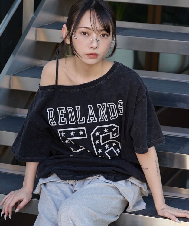 WEGO ２WAYグラフィックワンショルBIGT 柄1