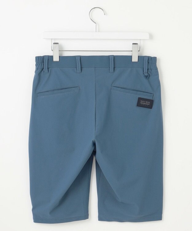 23区GOLF 【MEN】機能に優れた新素材「AIR TOOL」ワンタックショートパンツ サックスブルー系