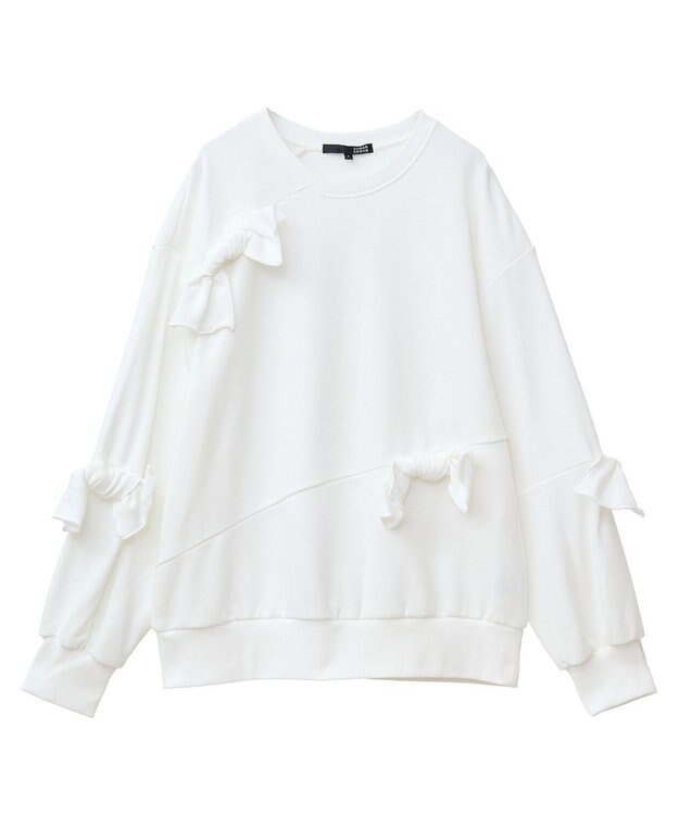 Green Parks ・ＳＵＧＡＲ　ＳＰＯＯＮ　リボンスウェット Off White