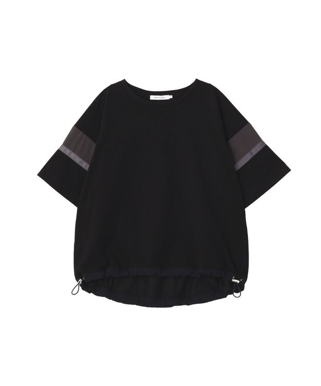 AMERICAN HOLIC 異素材ラインプルオーバー Black
