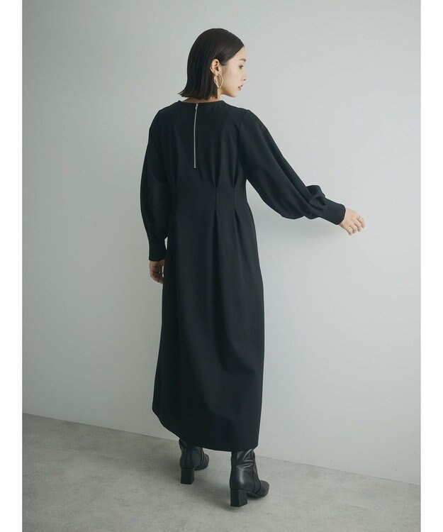 Green Parks armonia．ウエストタックポンチワンピース Black