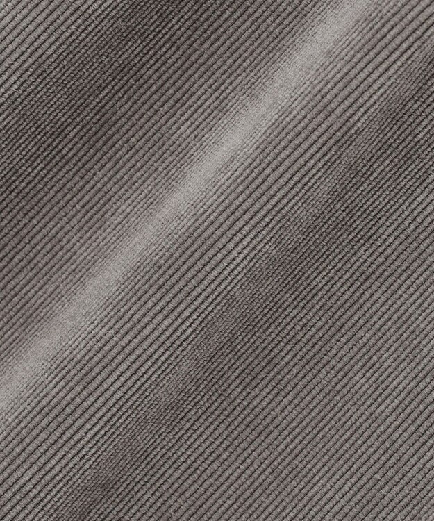 自由区 【洗える】ソフトコーデュロイワイド パンツ グレー