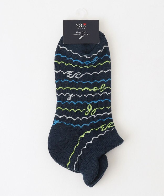 23区GOLF 【WOMEN】ウェーブロゴ アンクルソックス ネイビー系5