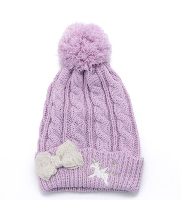 Mother garden マザーガーデン ユニコーン キッズ ニット帽子 《パープル》 パープル