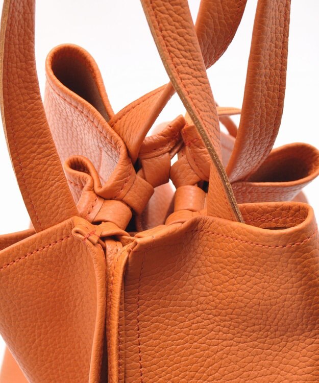 blancle シュリンクレザー スクイーズビッグトート ORANGE