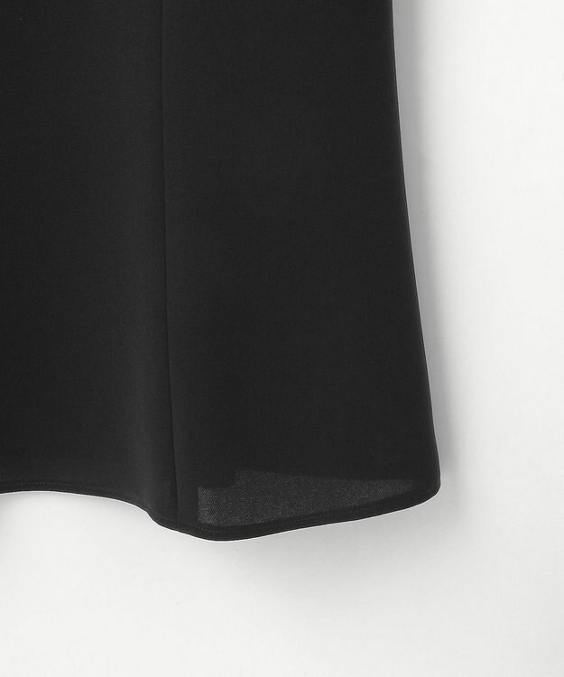 自由区 FORMAL 【ストレッチ/前開きワンピース】平二重 ジャケット+ワンピース ブラック系