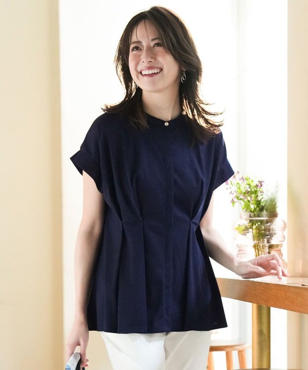 ANY SIS カナパウエストタック プルオーバー ネイビー