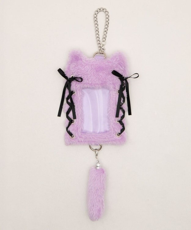 WEGO 【痛バ＆推し活グッズ】なりきりネコカードホルダーキーホルダー ライトパープル