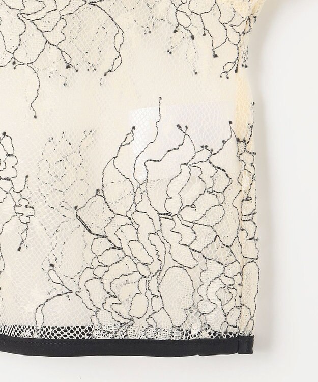 Feroux 【2WAY・セットアイテム】レースブラウス×ジャンパースカートセット グレー系