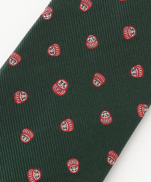 J.PRESS MEN 【J.PRESS JOKE TIE COLLECTION】七転び八起き ダークグリーン系7
