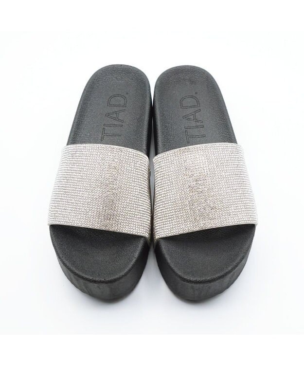 APOM ラインストーンリカバリーサンダル シルバー