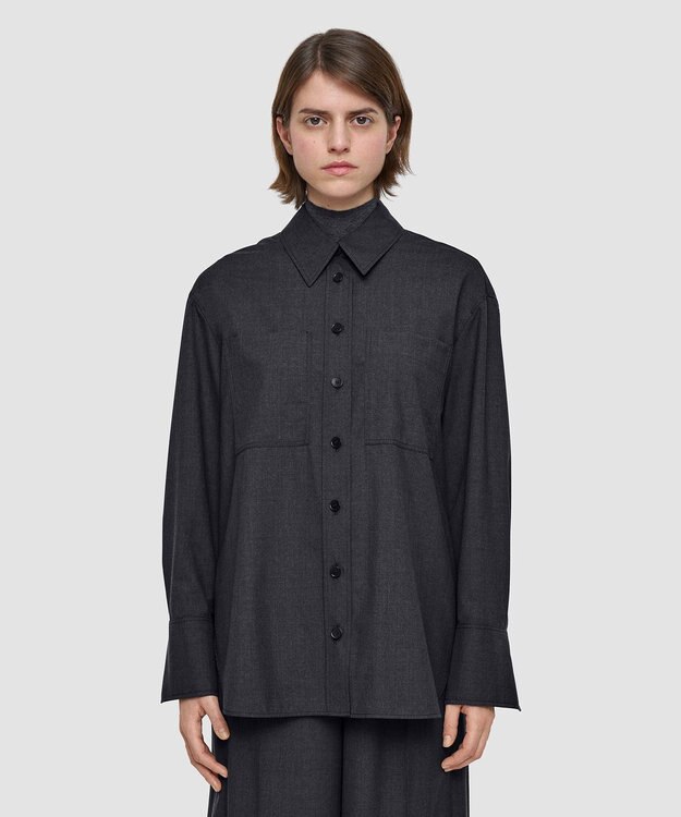 JOSEPH ライトテーラリング　シャツ Smoke