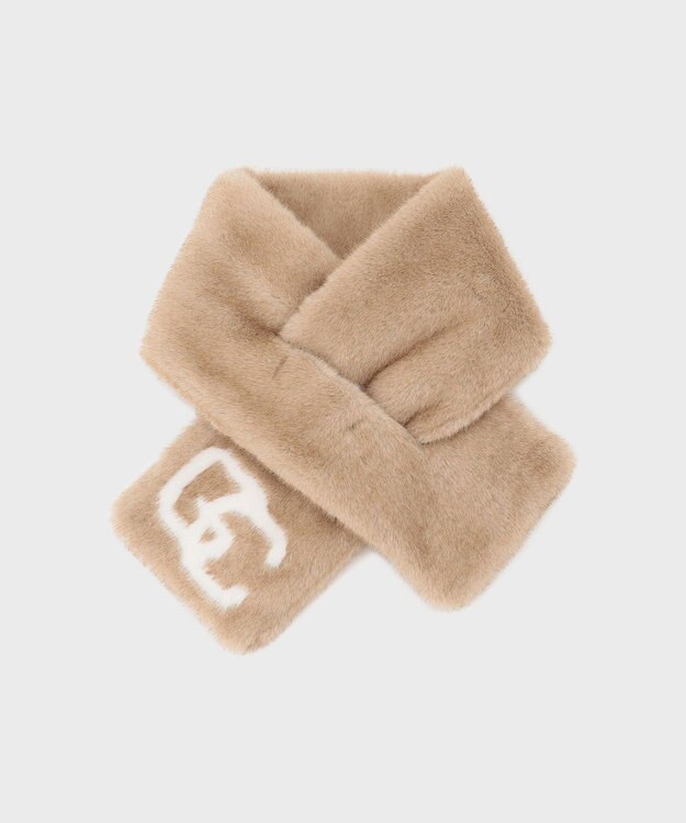 GRACE CONTINENTAL LA フェイクファーストール ベージュ