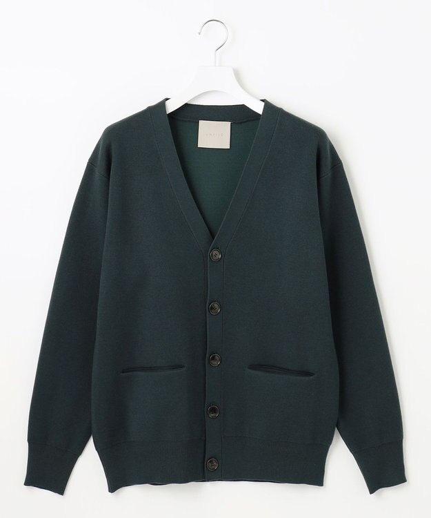 UNFILO MENS MOVE TEX Vネックカーディガン ピーコックグリーン系