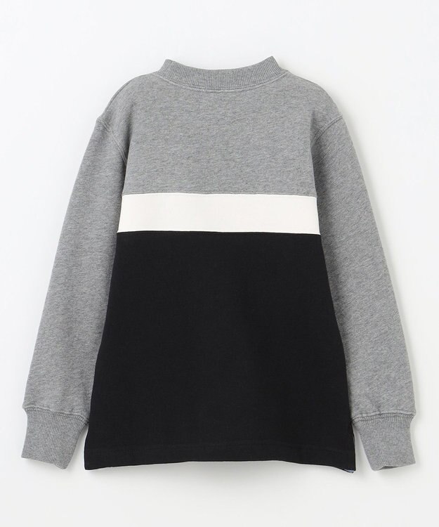 J.PRESS KIDS 【100-130cm】ブル刺繍 ブロッキングトレーナー ライトグレー系2