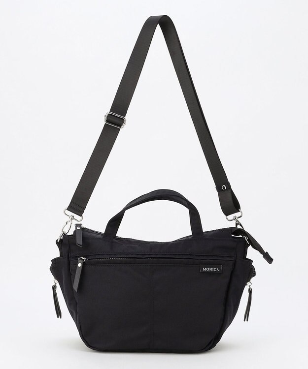 LA BAGAGERIE 【MONICA】サイドジップ2WAYトートバッグ ブラック