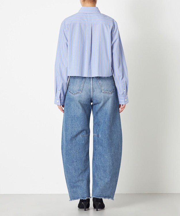 NAVE 【Nave】タイプライター クロップドシャツ ストライプ系