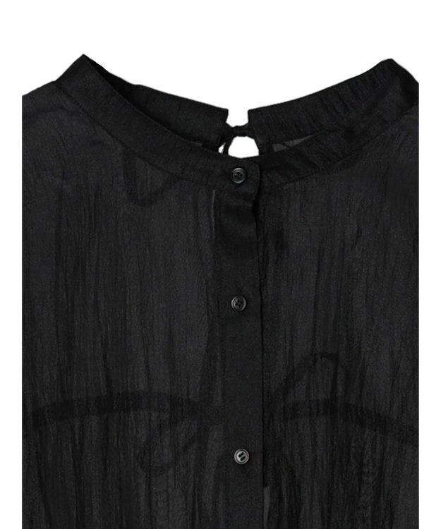 Green Parks ・ＥＬＥＮＣＡＲＥ　ＤＵＥ　シアーバックリボンチュニック Black