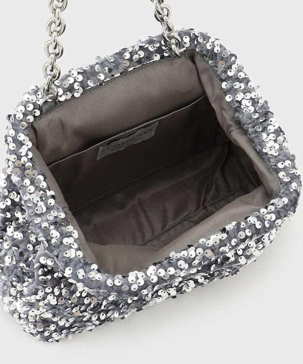 GRACE CONTINENTAL Caterina bertini スパンチェーンバッグ2 シルバー