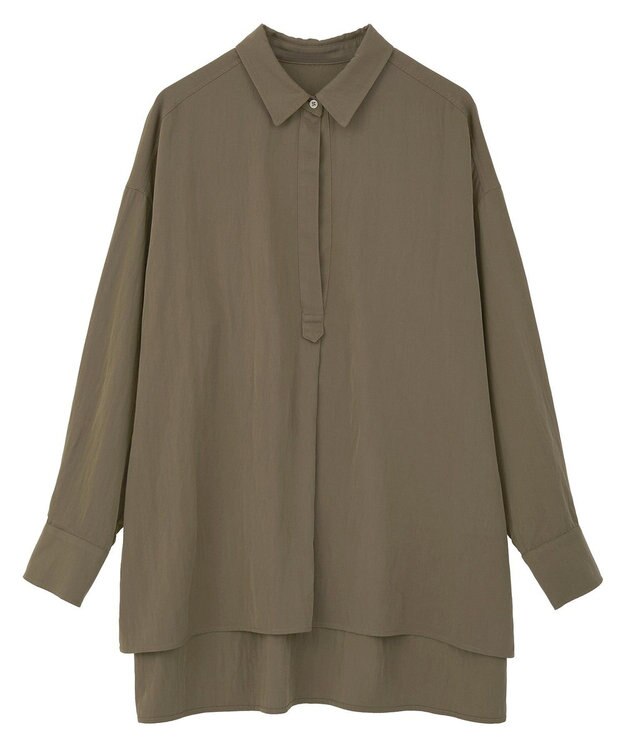 YECCA VECCA スキッパーオーバーシャツ Brown