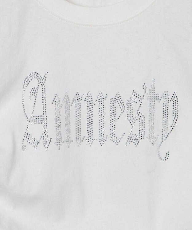 WEGO サイドドロストラインストーンT ホワイト