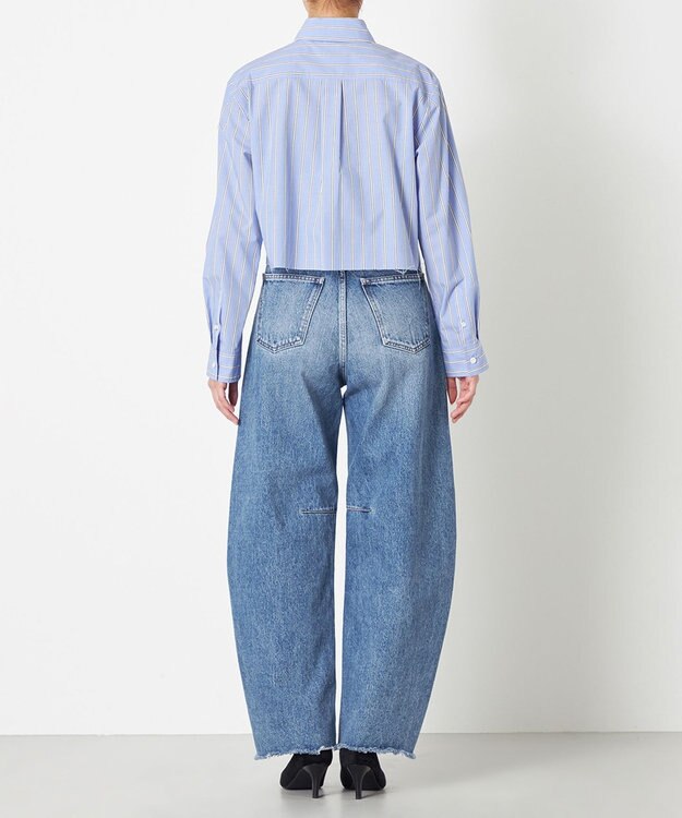 NAVE 【Nave】タイプライター クロップドシャツ ストライプ系