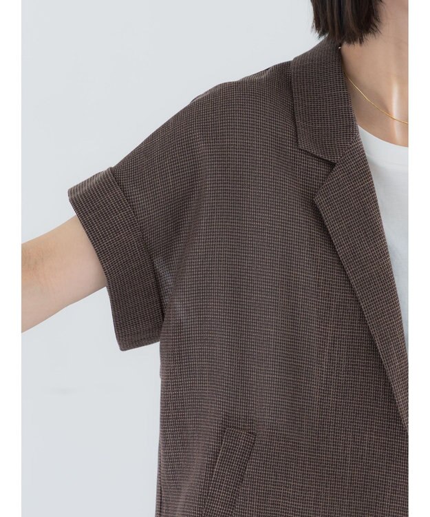 Te chichi カラミメッシュジャケット《2026 SUMMER LOOK item》 ブラウン