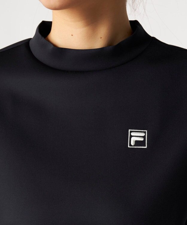 FILA GOLF／marie claire 【FILA GOLF】 ダンボールニットモックシャツ ブラック