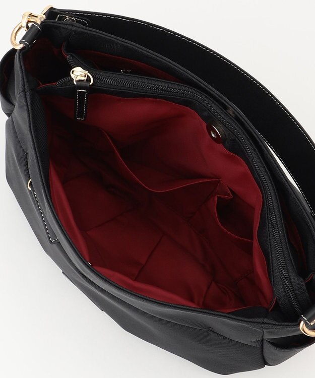 LA BAGAGERIE ポリエステルキャンバス　タックショルダー ブラック