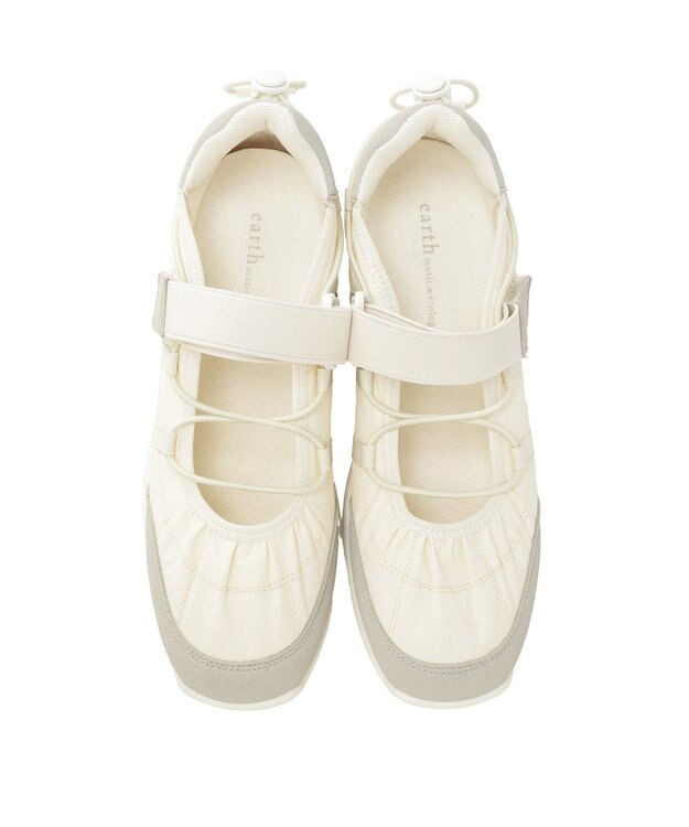 earth music&ecology 【予約】ドローコードスニーカー アイボリー