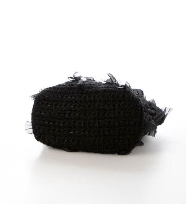 UNBILLION カカトゥ kakatoo / リボンモヘアクロッシェバッグ ブラック