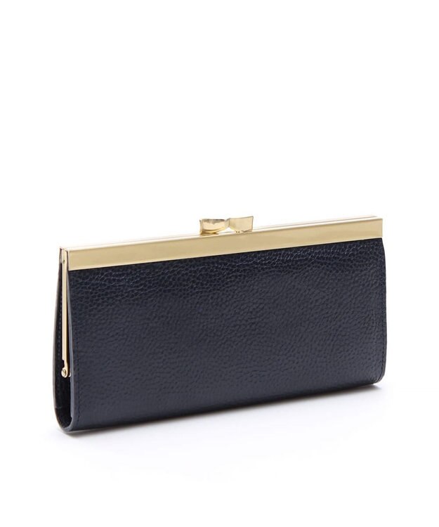 A.D.M.J. 【牛革】アールデコガマグチウォレット NAVY