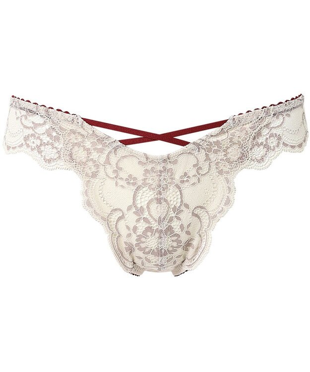 WACOAL Ｔバック ショーツ 【重力ケアブラ】 BXB194とペア はきこみ丈あさめ バックのかぶりが広め ソング レディース PXB494 /ワコール アイボリー