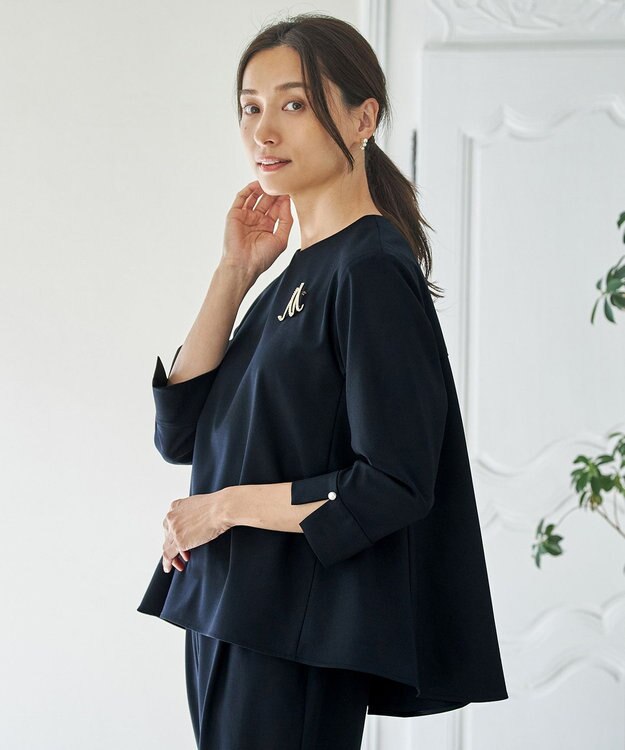 ANY 【WEB限定】ラインパールピアス(両耳用) ライトゴールド