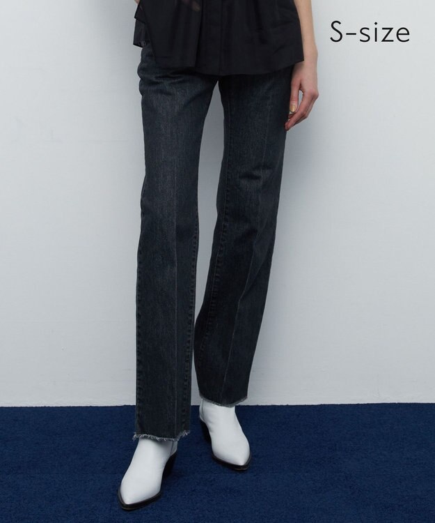 BEIGE， 【S-size】TRONCHET / セミフレアデニム Black