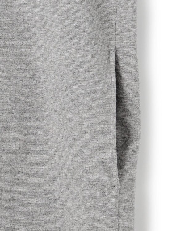 23区 S 【WEB&一部店舗限定カラーあり/洗える】ミラノリブ バイカラーニットワンピース ライトグレー×ラベンダー