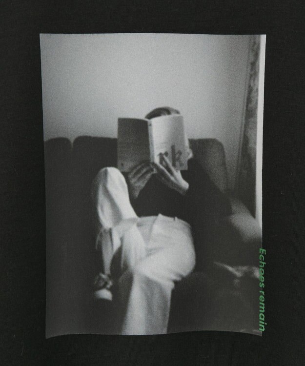 CRAFT STANDARD BOUTIQUE フォトプリントダンボールプルオーバー Black