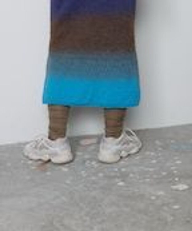 TRICOTE 6x2 RIB OVER KNEE SOCKS／6×2リブオーバーニーソックス 82BEIGE