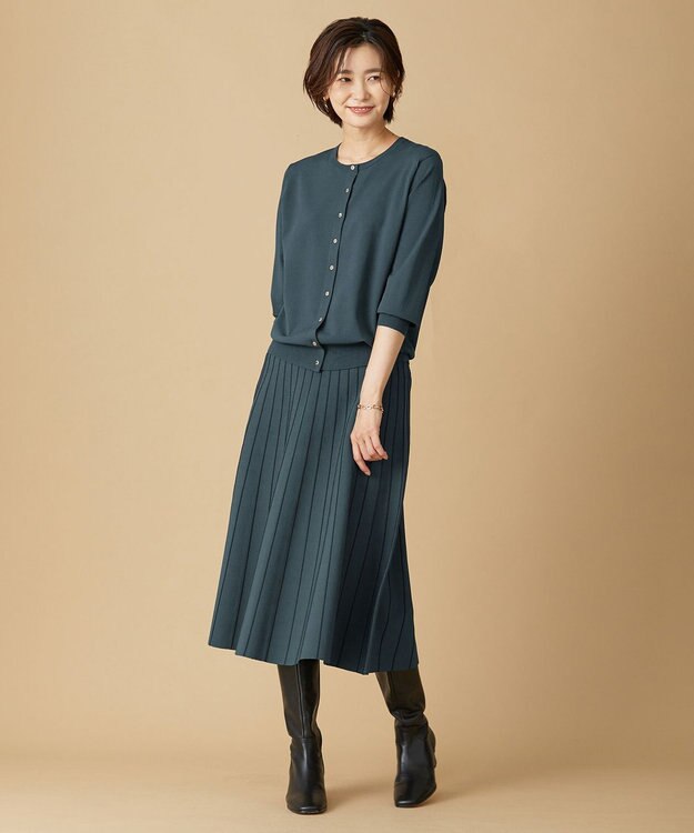 J.PRESS LADIES レザー ロングブーツ ブラック系