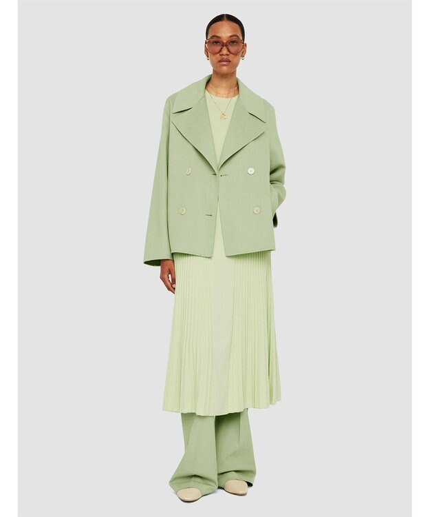 JOSEPH ライトダブルフェイス　ショートコート Matcha