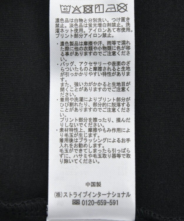 CRAFT STANDARD BOUTIQUE フォトプリントダンボールプルオーバー Black