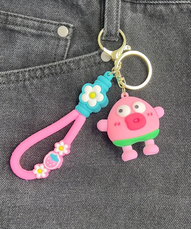 WEGO たべものモンスターキーホルダー ピンク