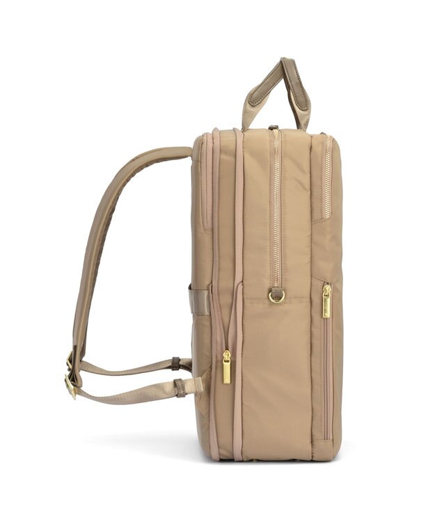 ACE BAGS & LUGGAGE 【エキスパンドタイプ】 ace. フィッテム リュックサック B4サイズ 15.6インチ収納 68687 エース ベージュ