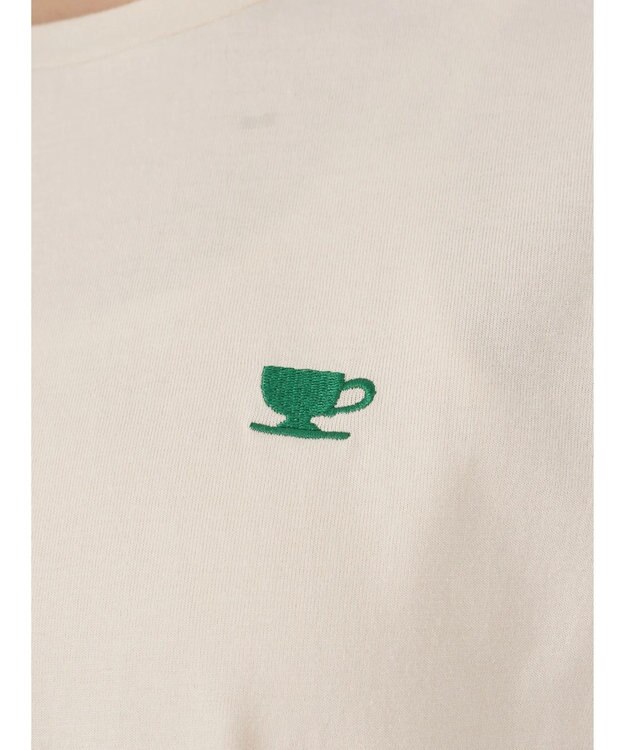 earth music&ecology レトロ喫茶プリントＴｅｅ Cream