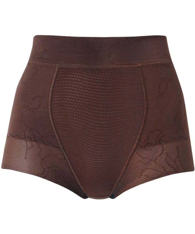 WACOAL ガードル ショート丈 高くヒップアップ 下腹部もすっきり ラクな着用感 レディース メッシュタイプ GRC326 /ワコール シナモンブラウン