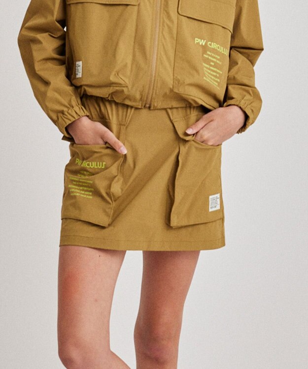 PW CIRCULUS 【撥水加工/軽量/ストレッチ】【WOMEN】ビッグポケット スカート ベージュ系