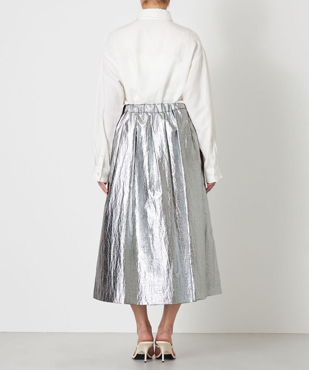 NAVE 【Nave】ホイルプリント スカート シルバー系